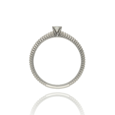 Fehér arany gyűrű 52-es méret (B42290_3I)